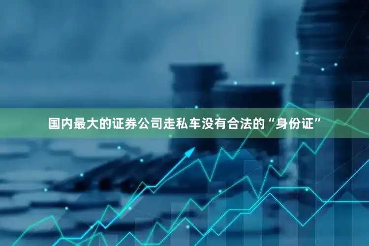 国内最大的证券公司走私车没有合法的“身份证”
