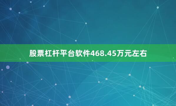 股票杠杆平台软件468.45万元左右